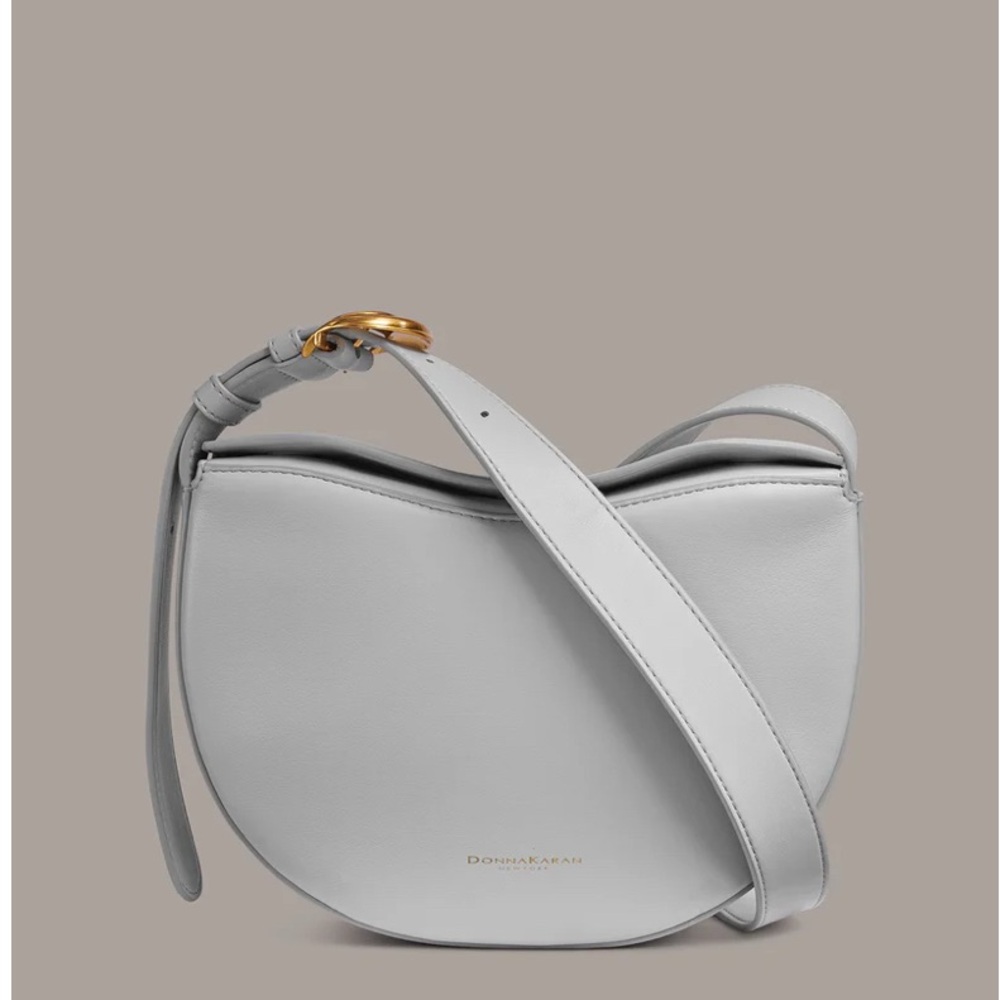 Donna Karan New York ValleyStream Leather Buckle Crossbody with Adjustable Strap